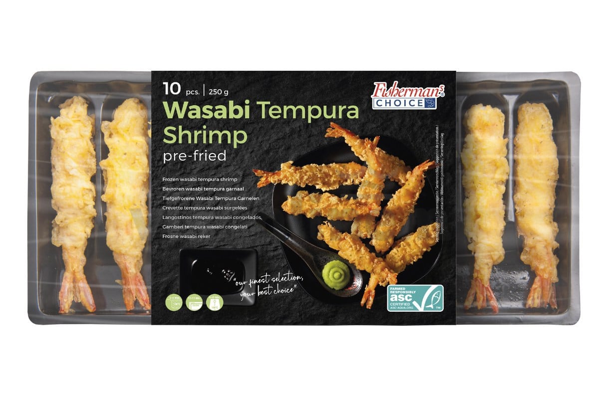 ❄ Garnalen wasabi tempura tray 10st 250g